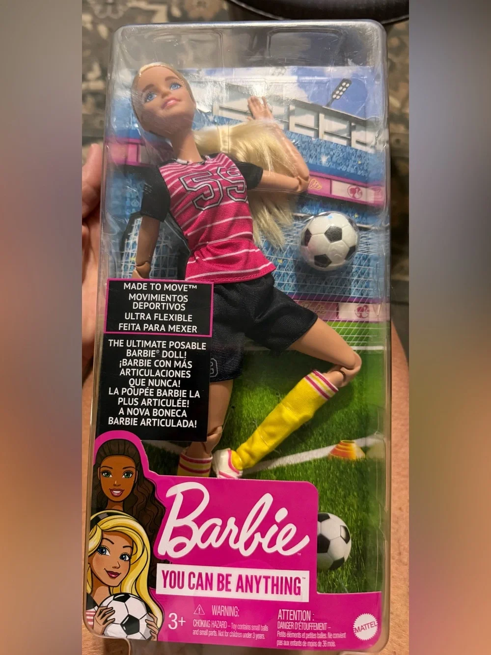 Barbie soccer doll
